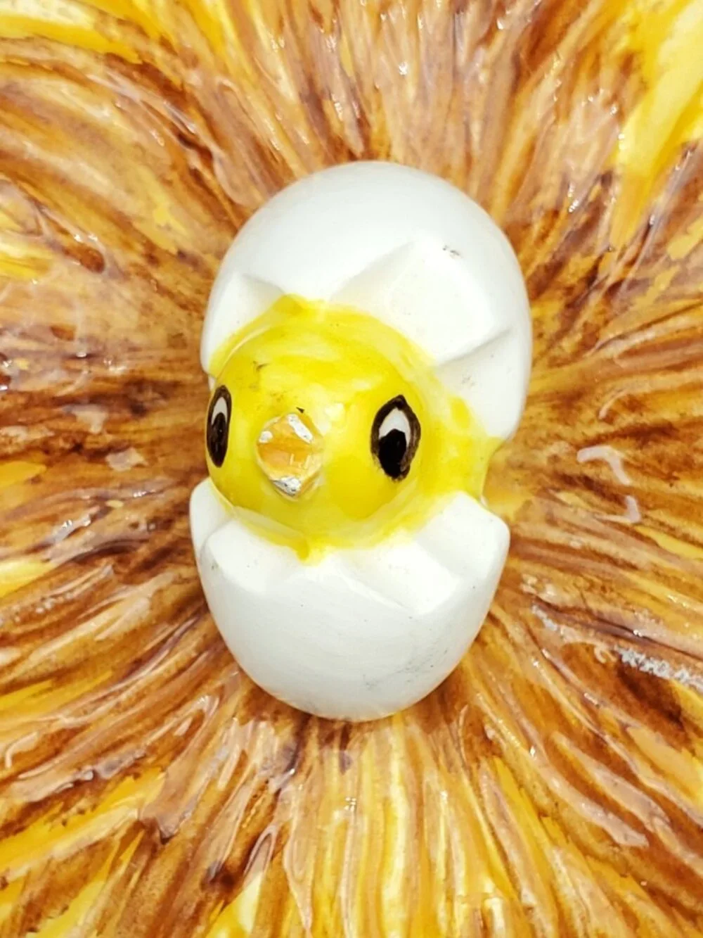 Sears Chicken Little Canister Hen on Nest Chick Egg Hatching Storage Jar